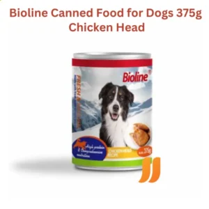 Bioline Dog Can Food Chicken Head Recipe 375g Tin Size