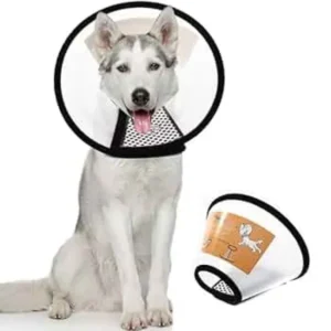 Adjustable Dog E-Collar Protective Cone After Surgery